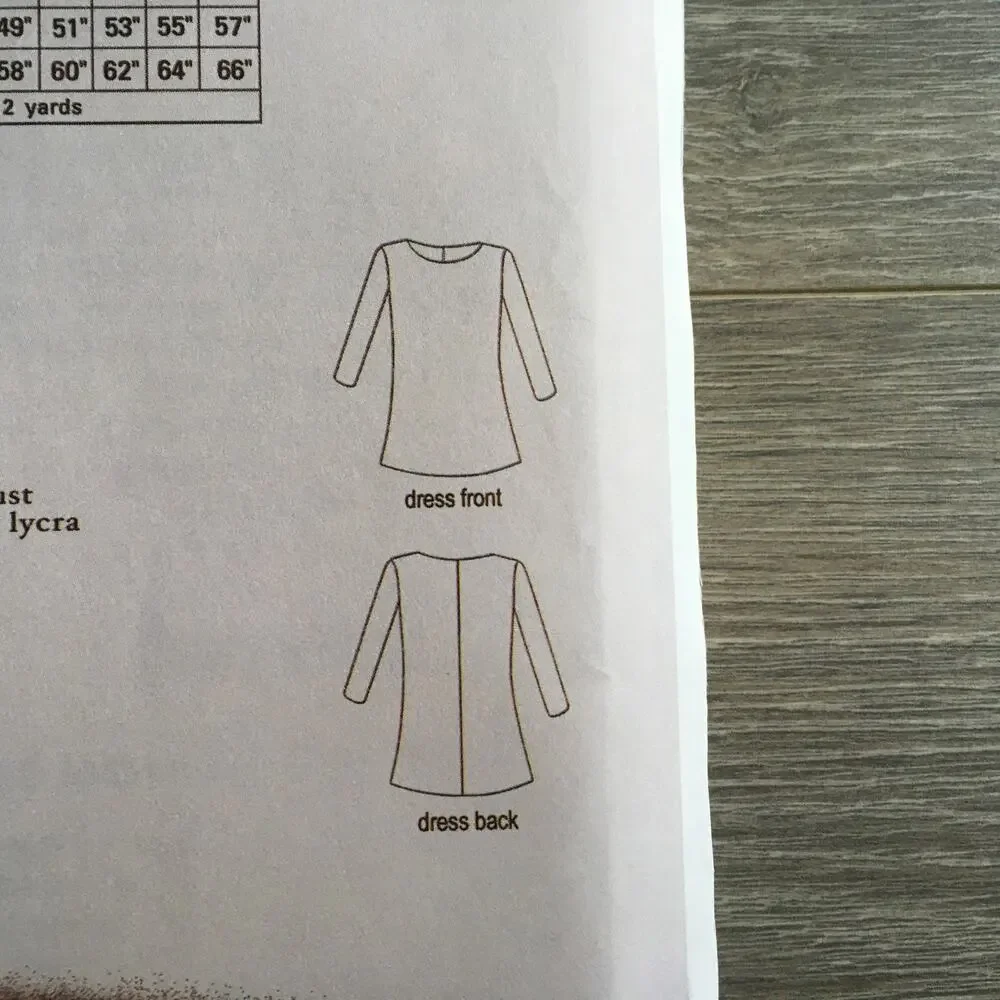 Silhouettes Sewing Pattern 4000 Swing Dress Plus Size 14W-28W UNCUT